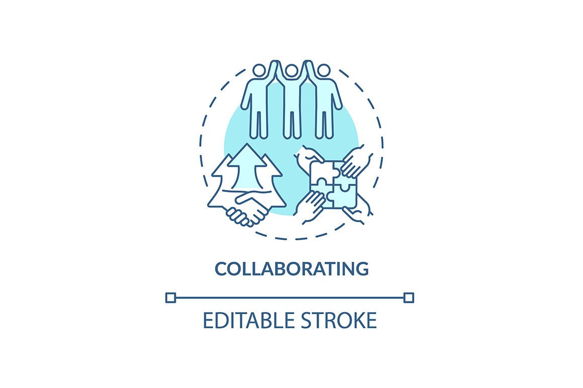 Conflict management concept icons bundle