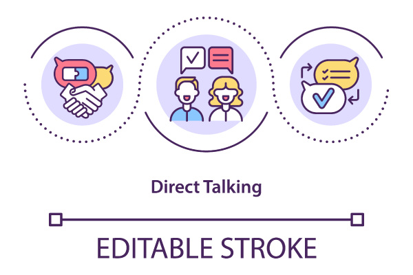 Conflict Management Skills Icons Bundle