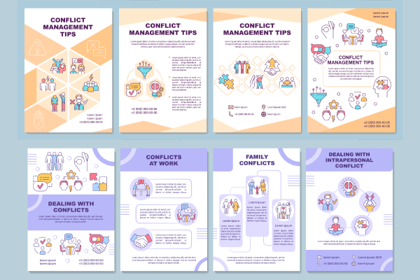 Conflict Management Tips Brochure Bundle