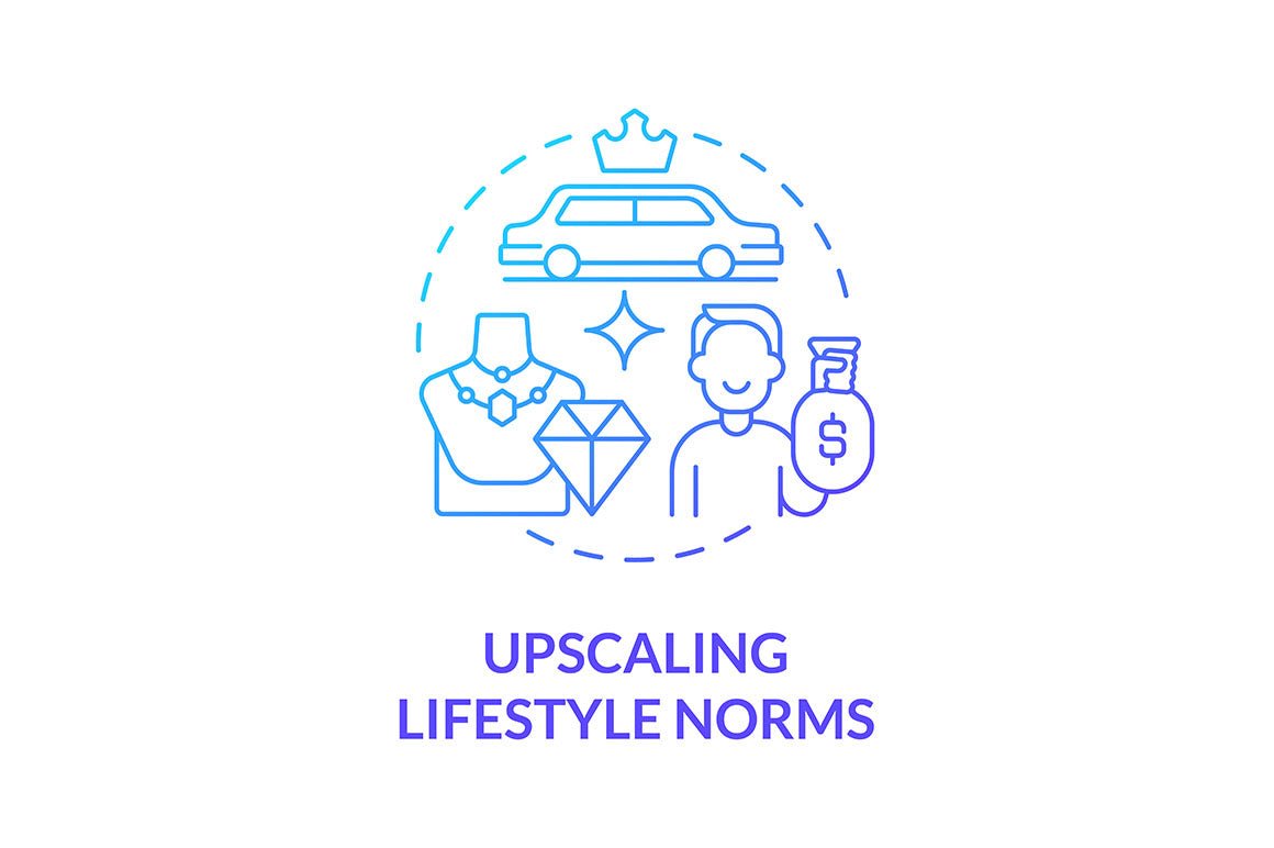 Consumerism concept icons bundle