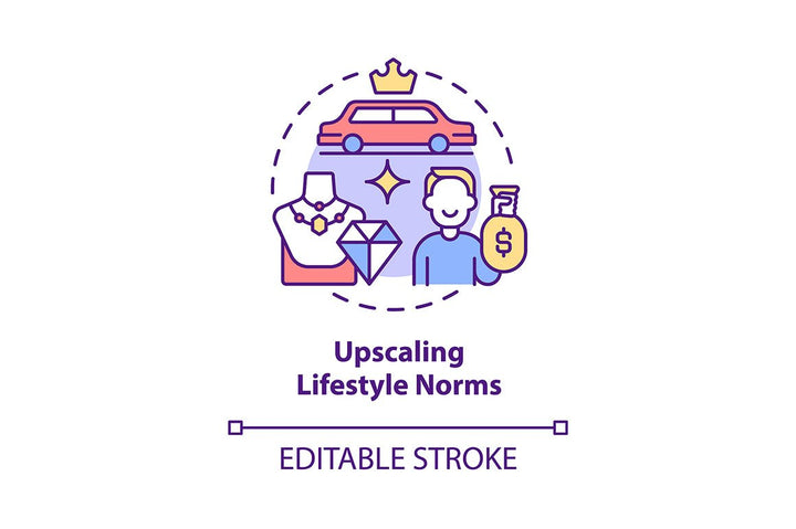 Consumerism concept icons bundle