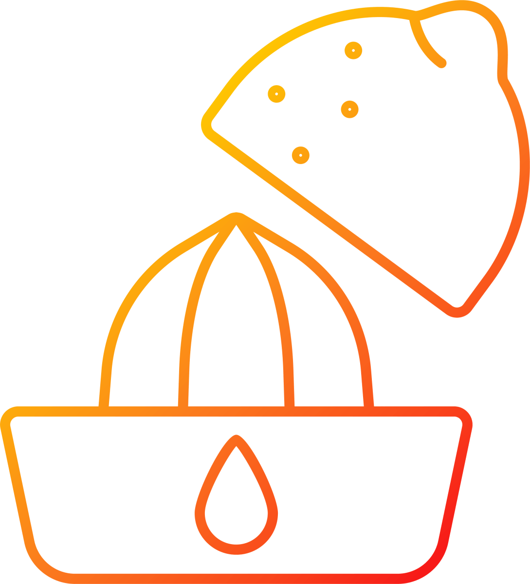 Cooking instruction gradient linear vector icons set