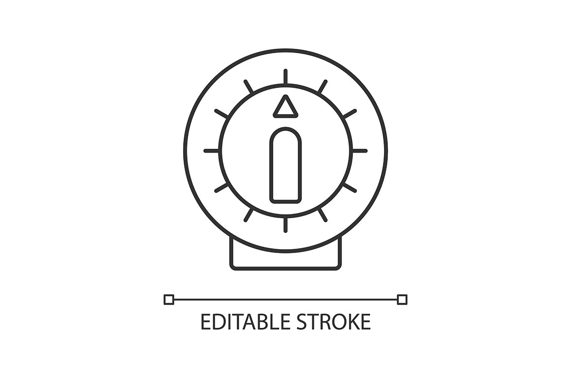 Cooking instruction linear icons set for dark and light mode