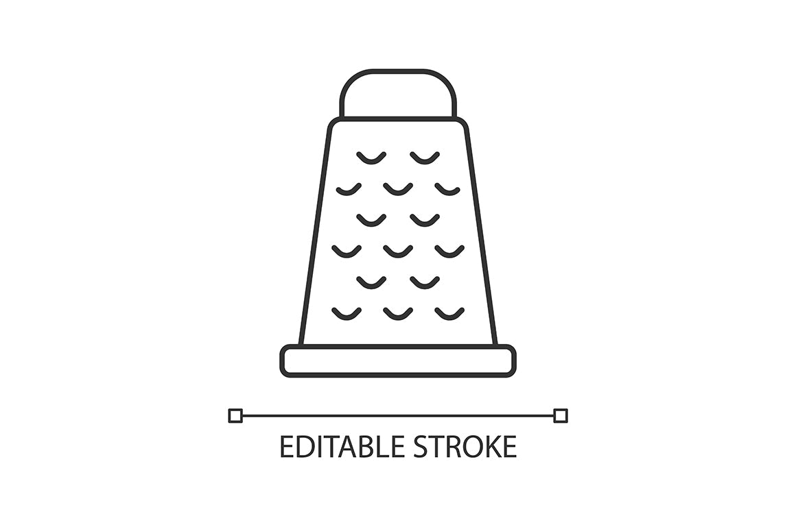 Cooking instruction linear icons set for dark and light mode