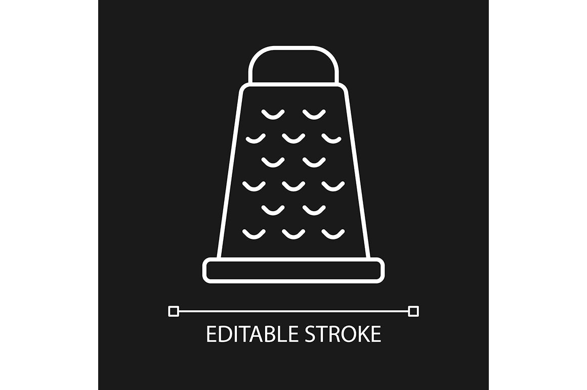 Cooking instruction linear icons set for dark and light mode