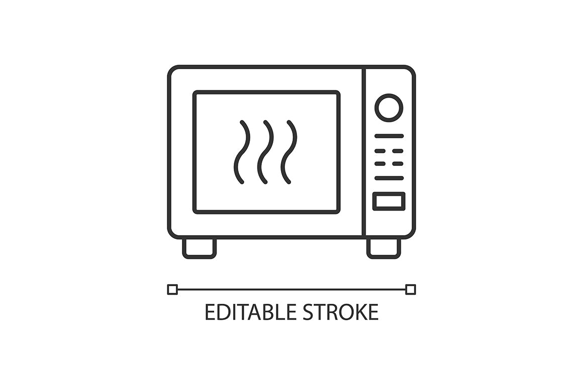 Cooking instruction linear icons set for dark and light mode