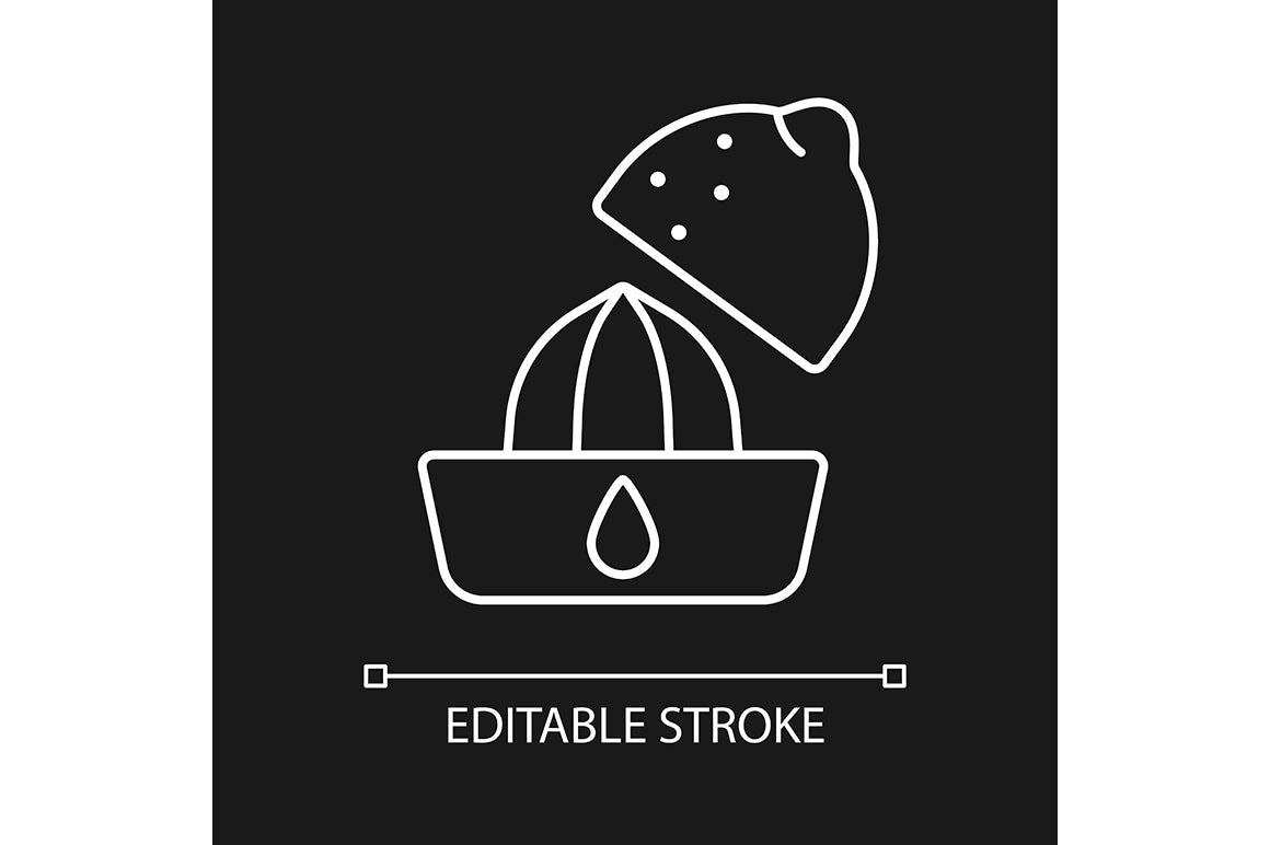 Cooking instruction linear icons set for dark and light mode