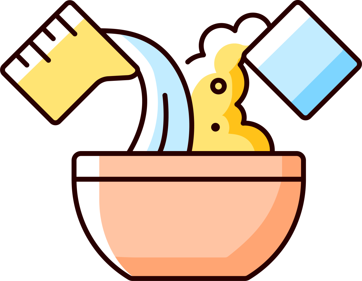 Cooking instruction RGB color icons set
