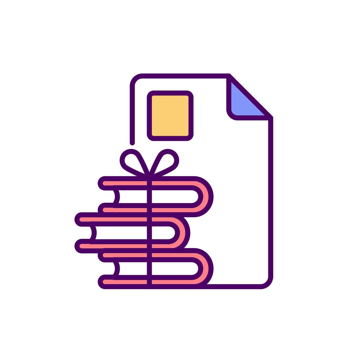 Copyright RGB color icons set