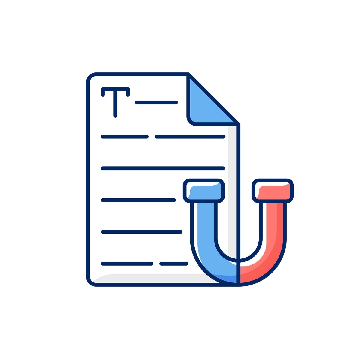 Copywriting RGB color icons set