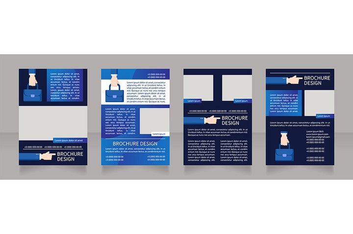 Corporate culture brochure template bundle
