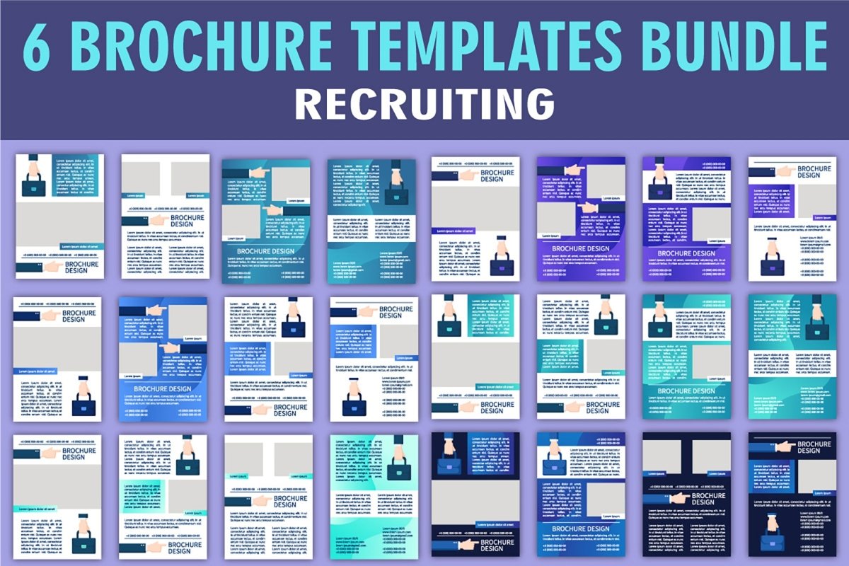 Corporate culture brochure template bundle