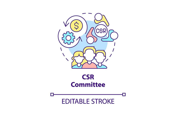 Corporate social responsibility offence concept icons bundle