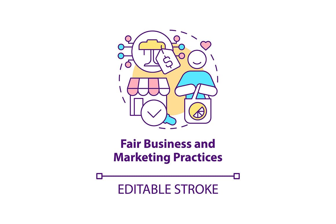 Corporate social responsibility offence concept icons bundle