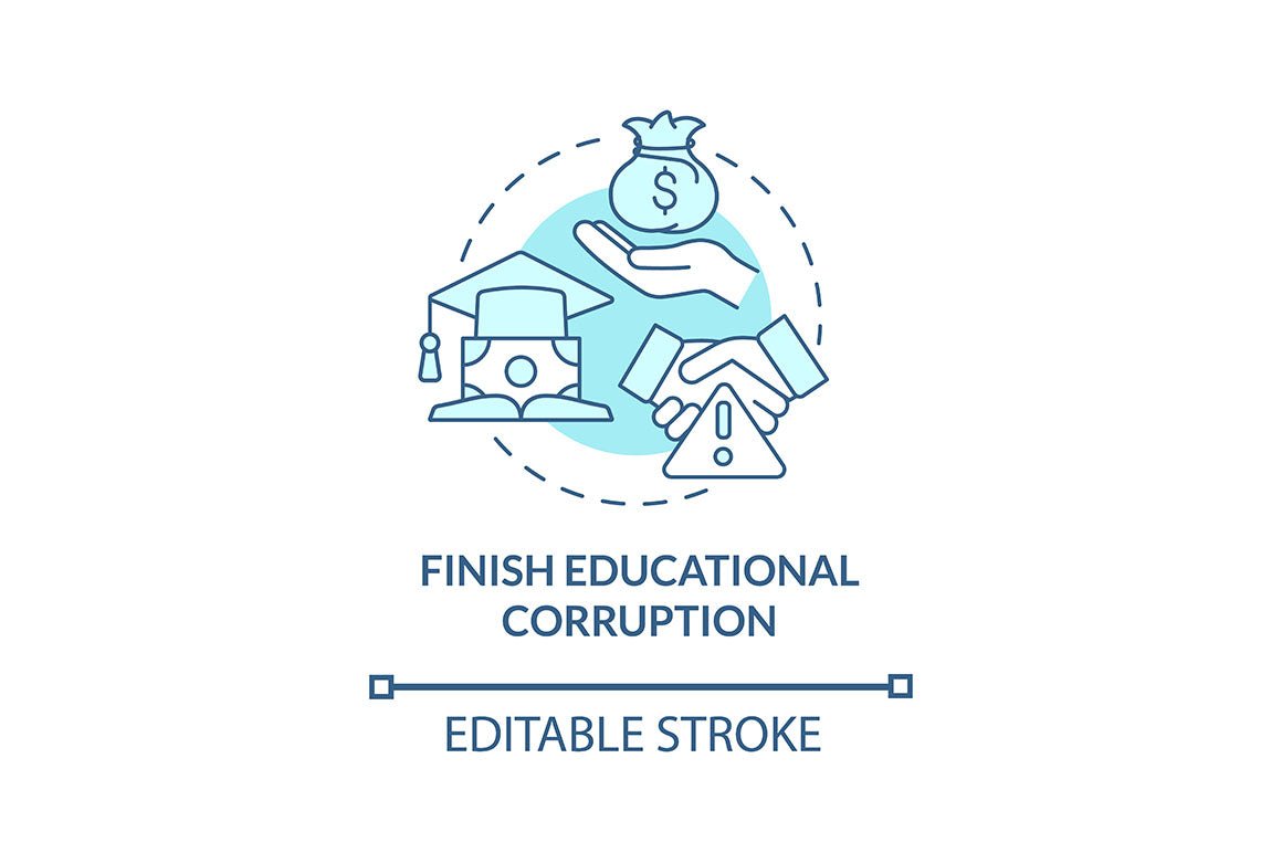 Corruption Concept Icons Bundle