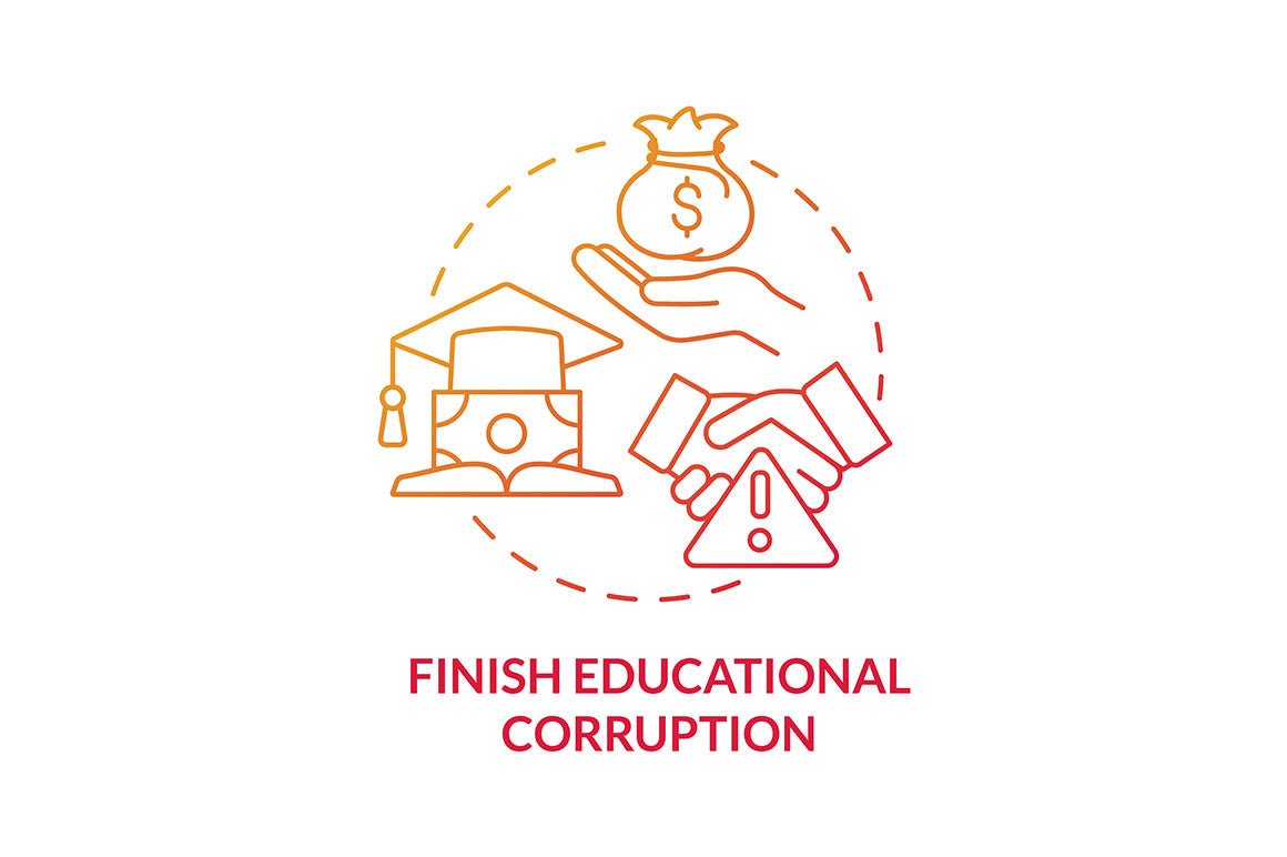 Corruption Concept Icons Bundle