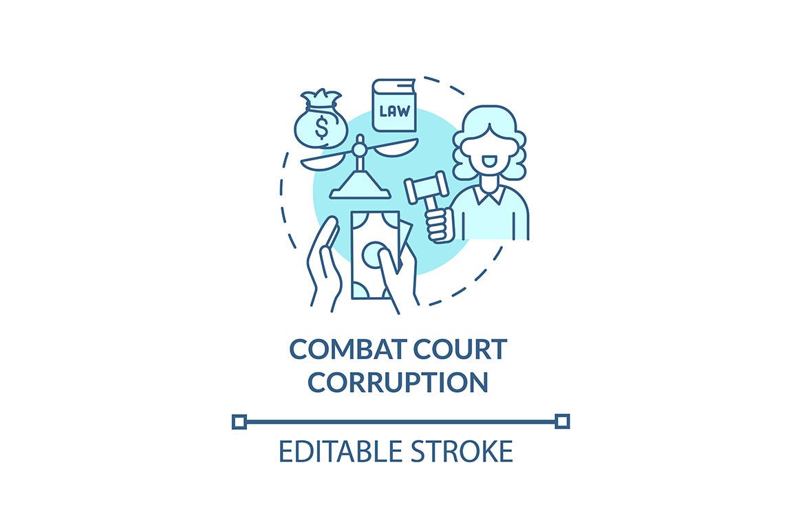Corruption Concept Icons Bundle