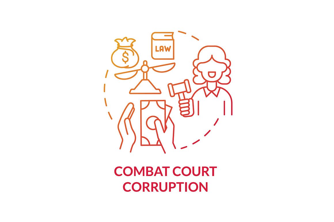 Corruption Concept Icons Bundle