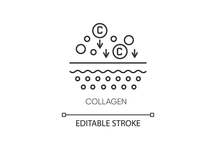 Cosmetic ingredient pixel perfect linear icons set