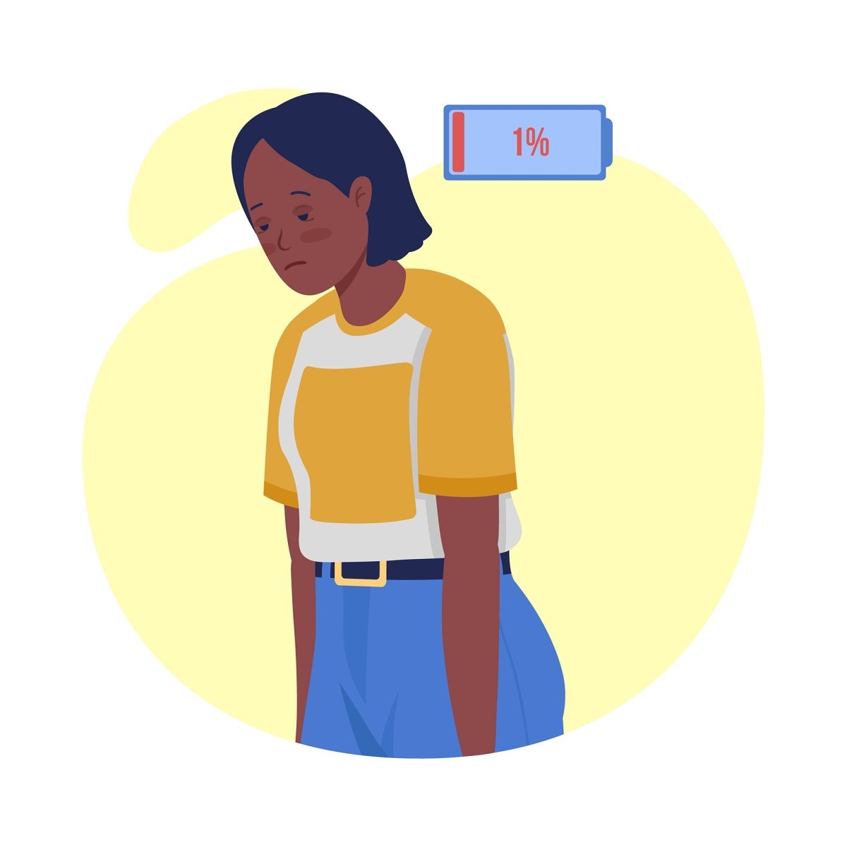Covid syndrome color vector character set