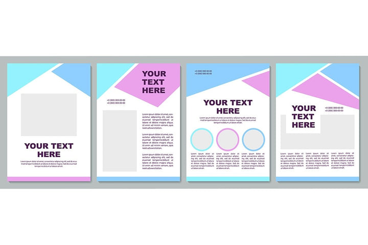 Creative colorful brochure template bundle