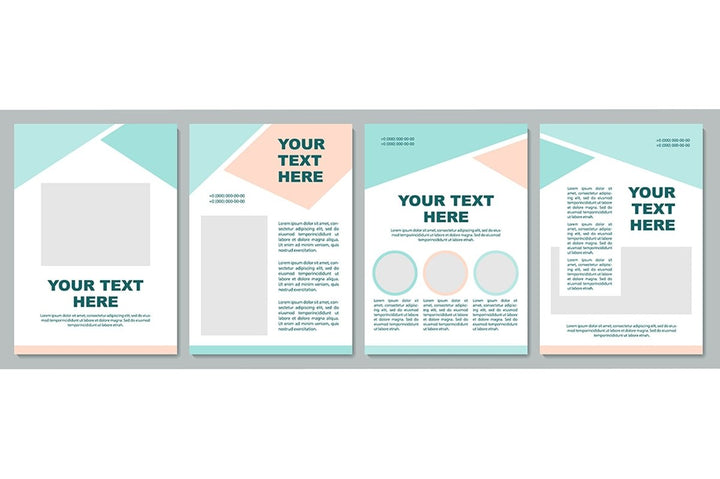 Creative colorful brochure template bundle