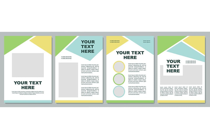Creative colorful brochure template bundle