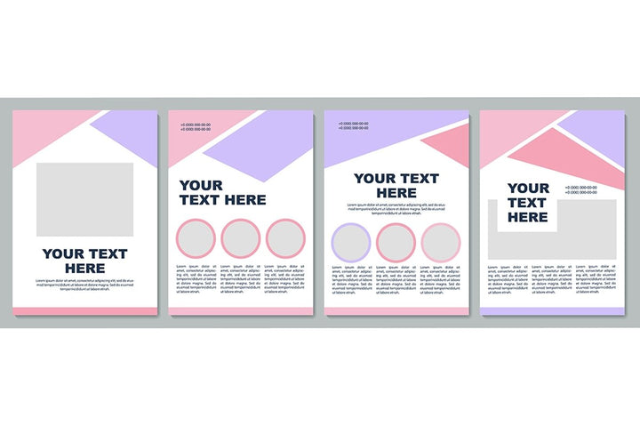 Creative colorful brochure template bundle