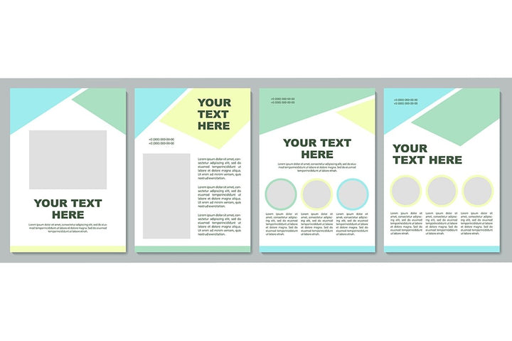 Creative colorful brochure template bundle