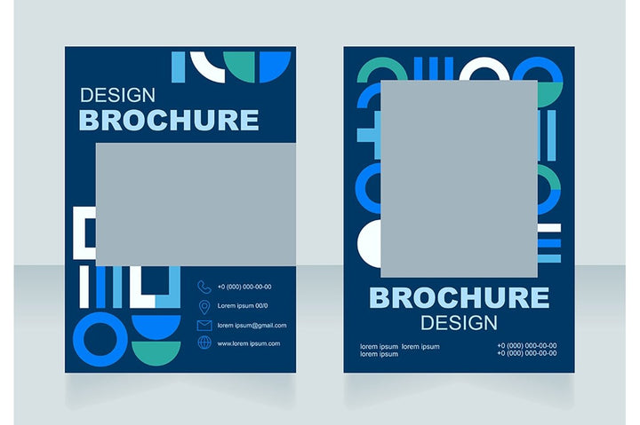 Creative design solutions blank brochure design bundle