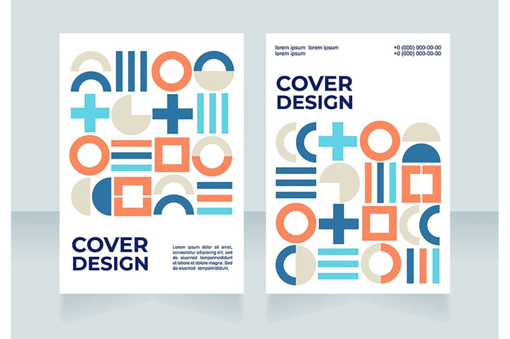Creative design solutions blank brochure design bundle