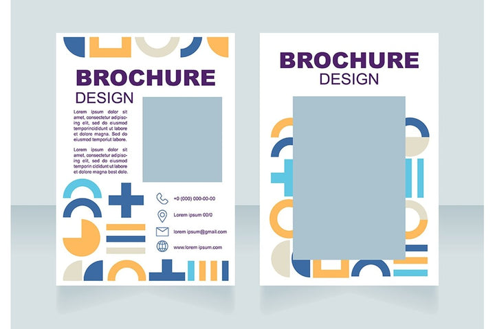 Creative design solutions blank brochure design bundle