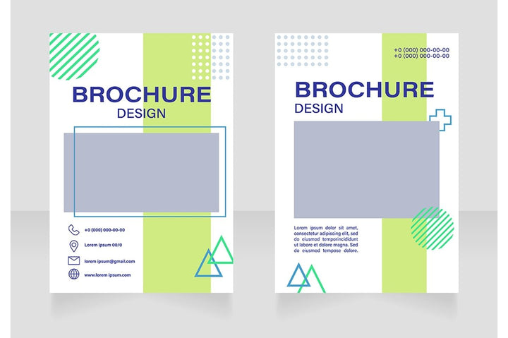Creative design solutions blank brochure design bundle