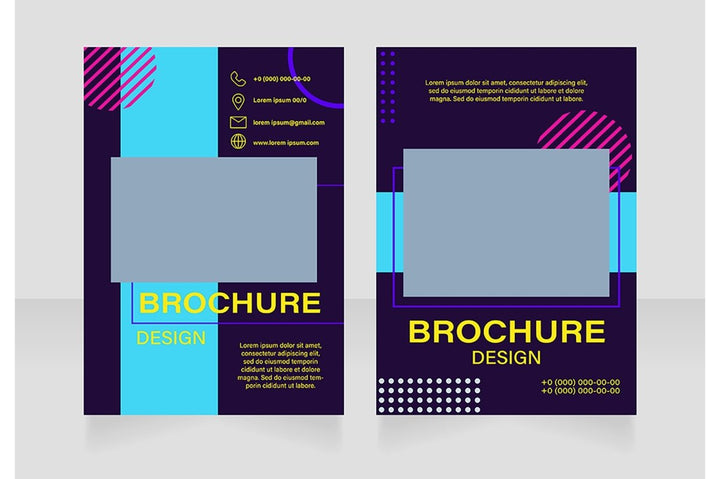 Creative design solutions blank brochure design bundle