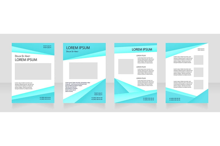 Creative geometric blank brochure layout design