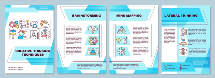 Creative thinking brochure template bundle