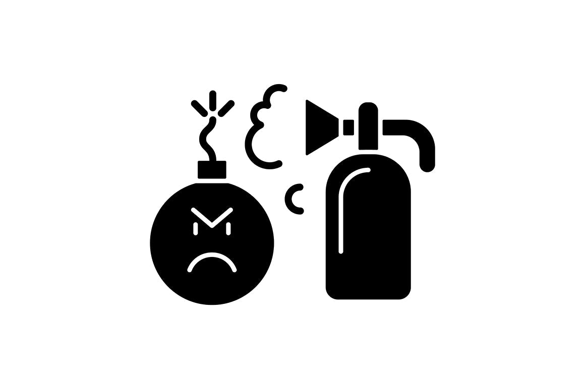Critical thinking black glyph icons set on white space