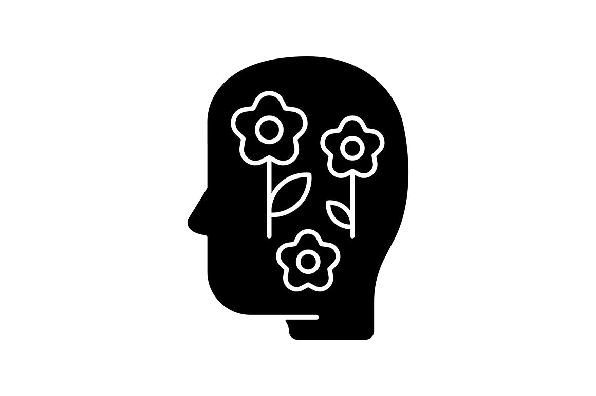 Critical thinking black glyph icons set on white space