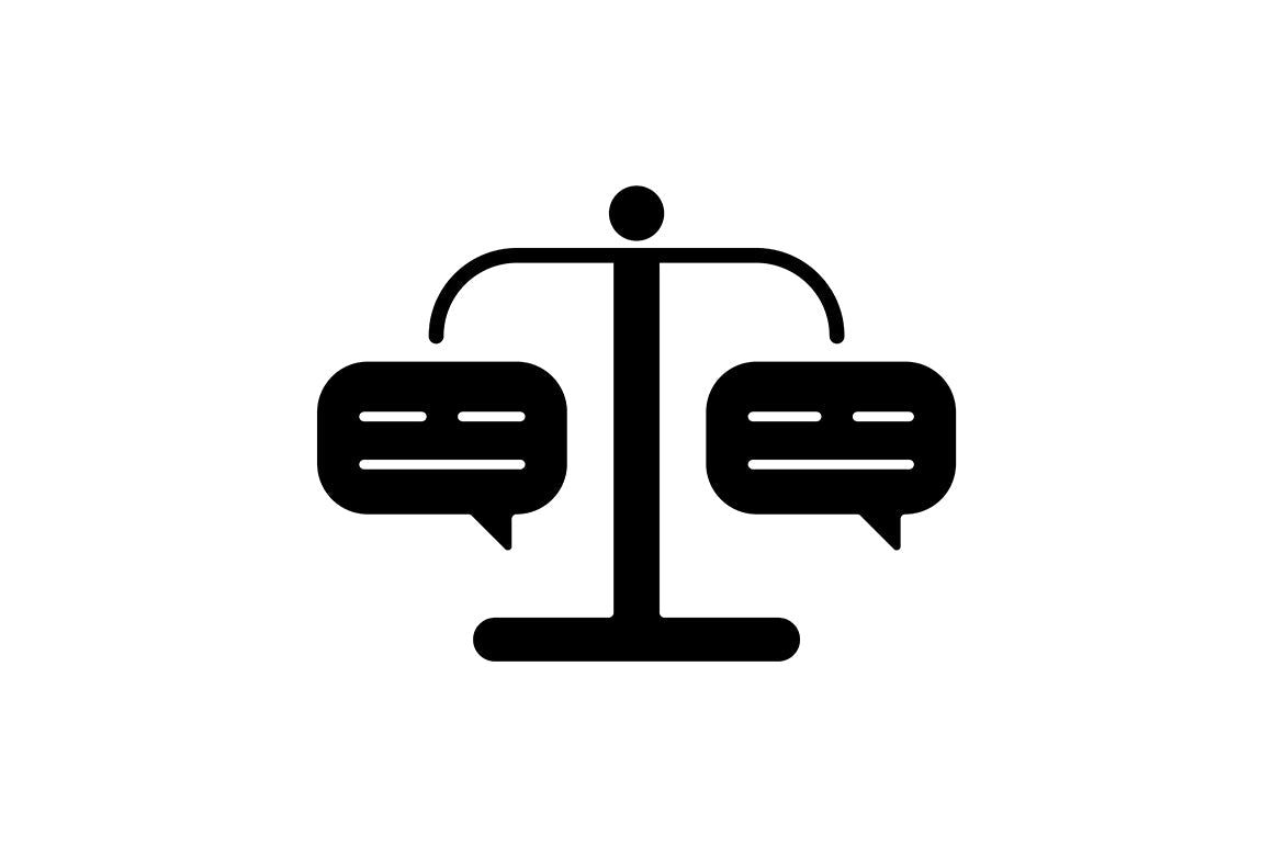 Critical thinking black glyph icons set on white space