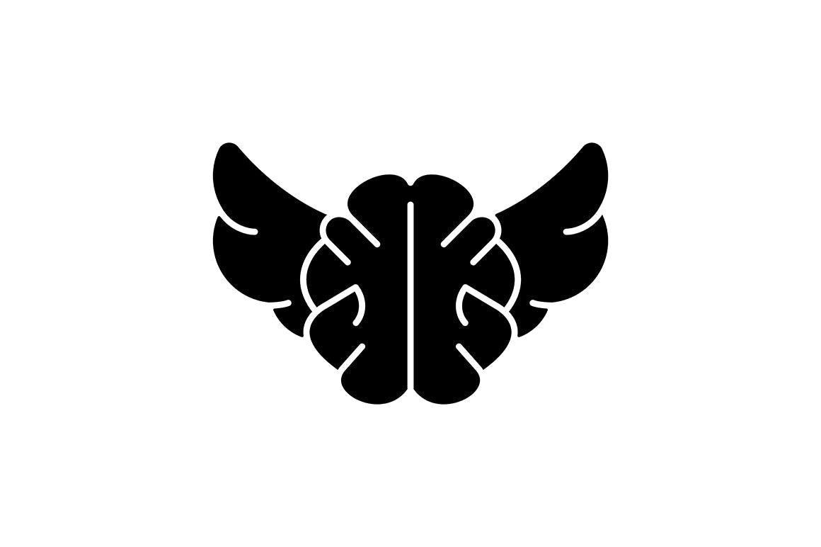 Critical thinking black glyph icons set on white space