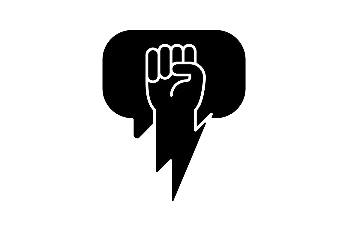 Critical thinking black glyph icons set on white space