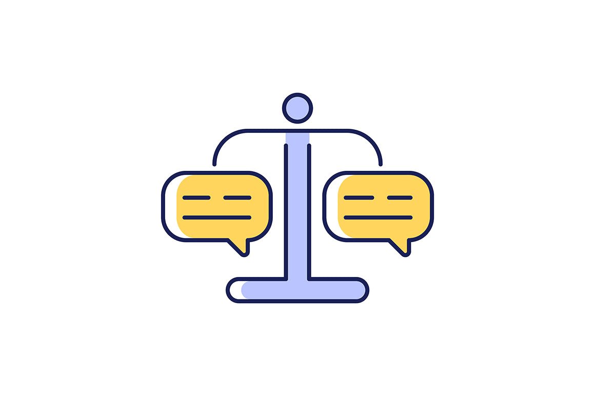 Critical thinking RGB color icons set