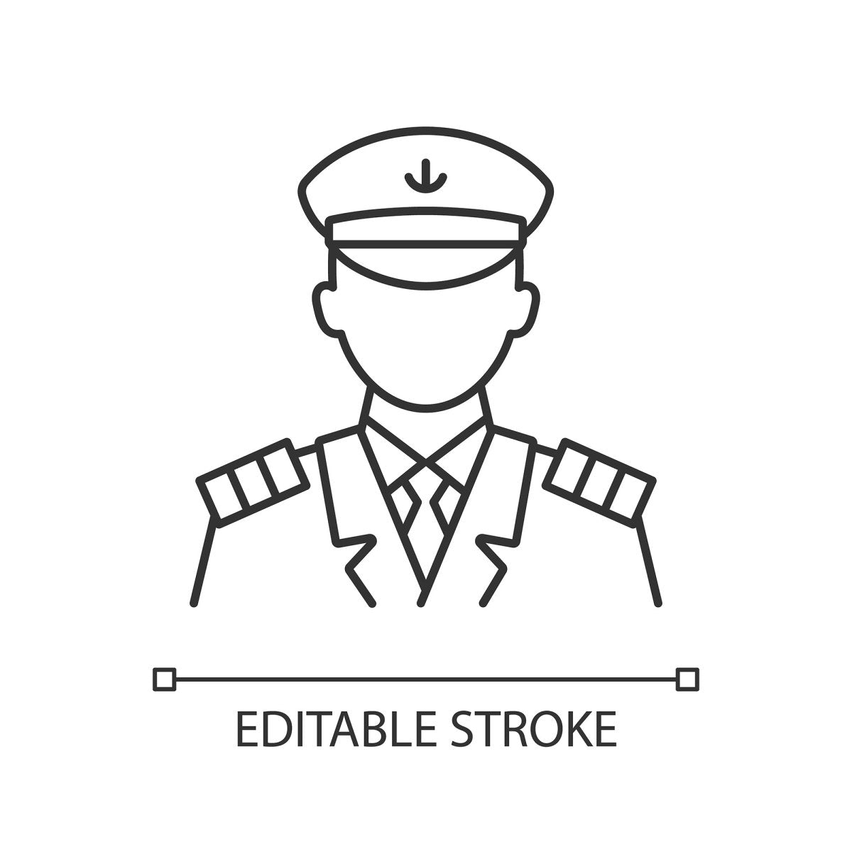 Cruise and hotel staff linear icons set for dark and light mode
