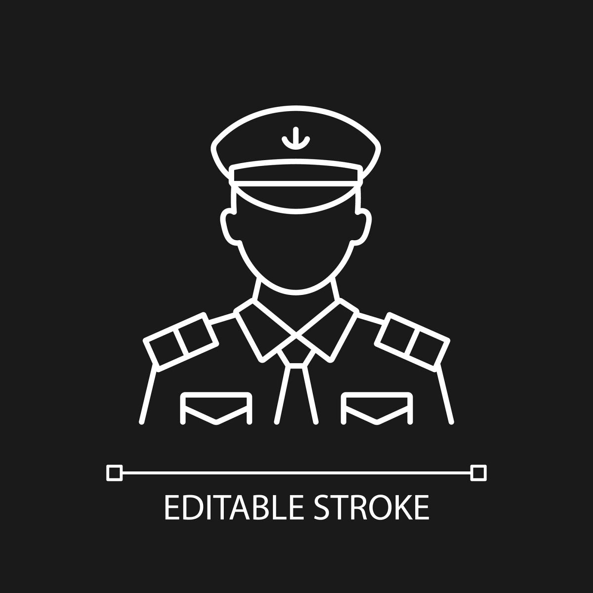 Cruise and hotel staff linear icons set for dark and light mode