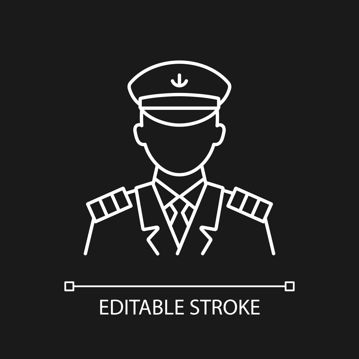 Cruise and hotel staff linear icons set for dark and light mode