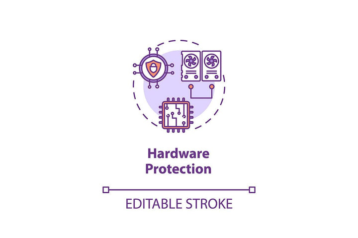 Cybersecurity concept icons bundle