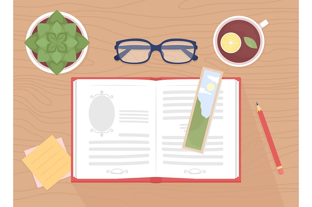 Daily activities flat color vector illustration set