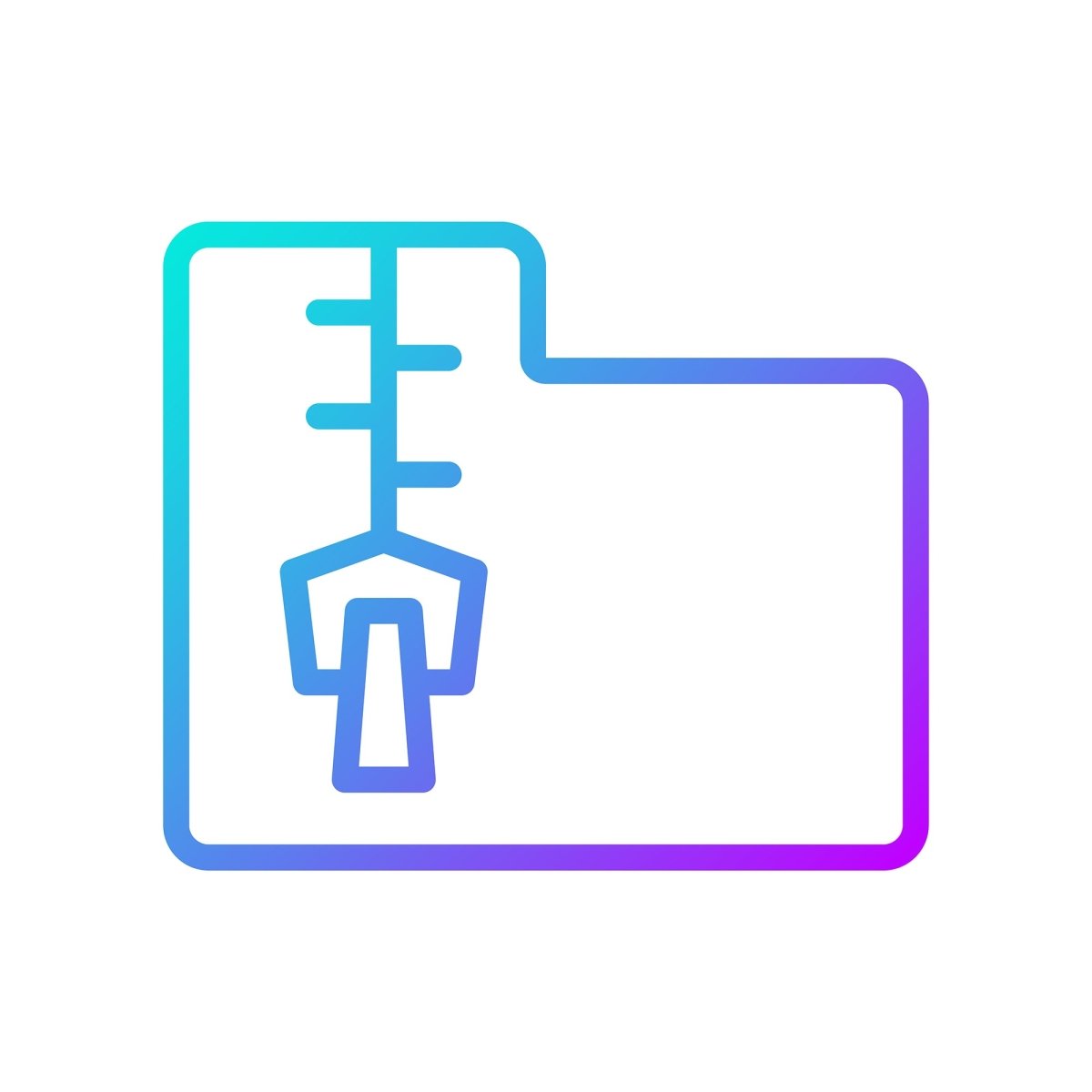 Data mining gradient linear vector icons set