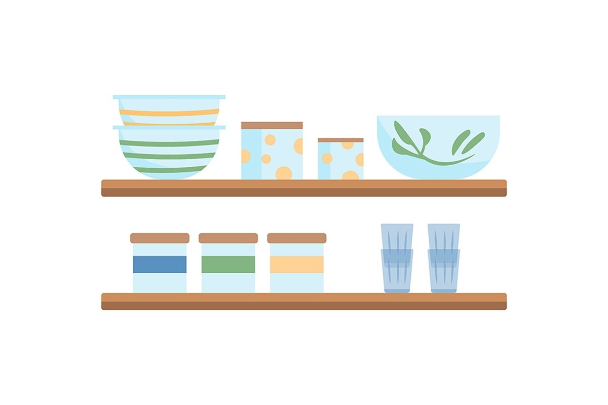Decorative furniture vector item bundle