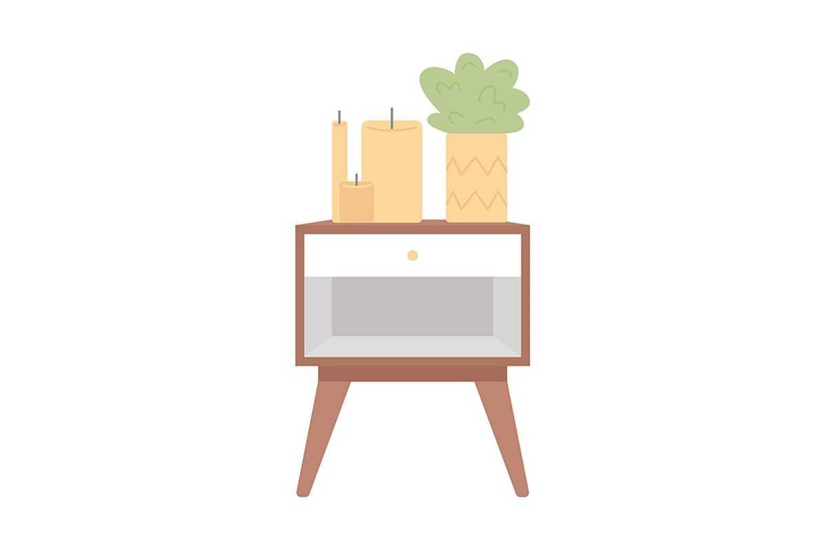 Decorative furniture vector item bundle